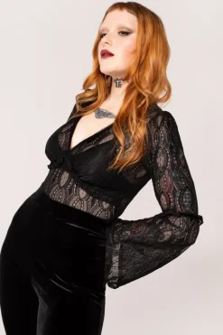 Hell Bunny Rhea Top Black