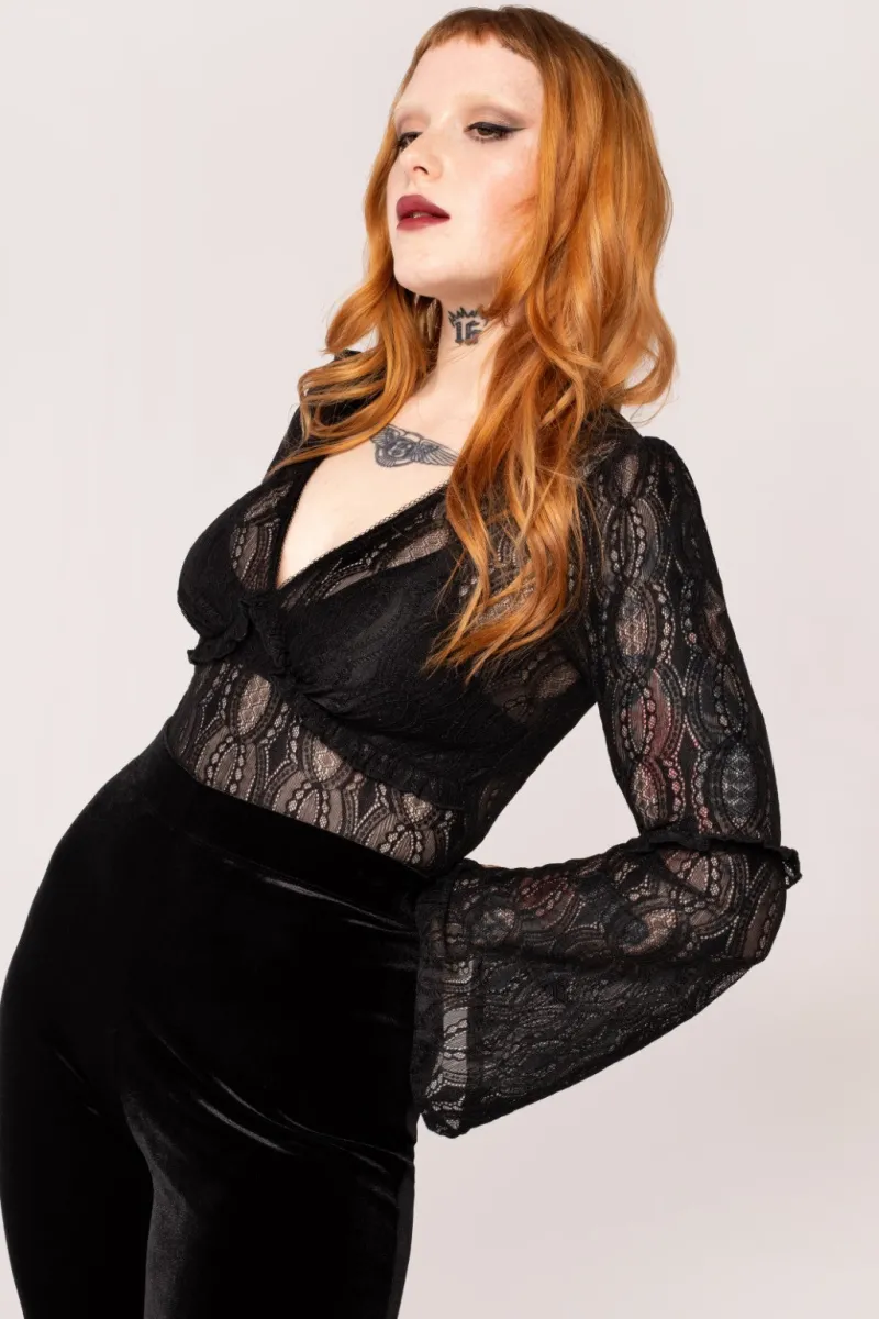 Hell Bunny Rhea Top Black