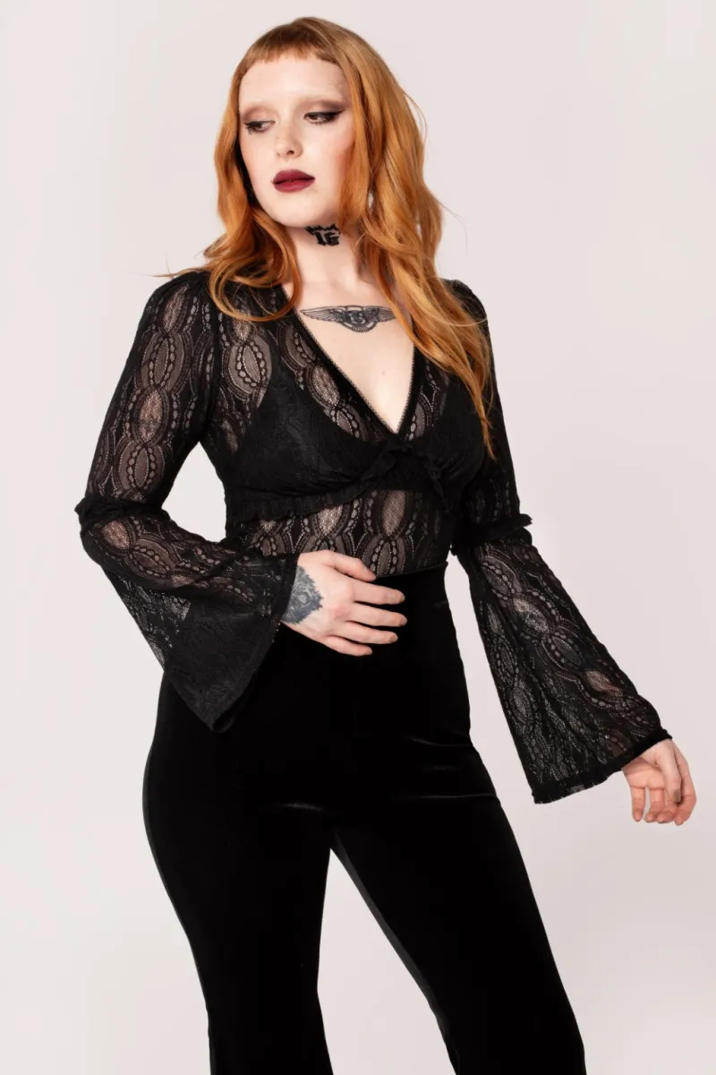 Hell Bunny Rhea Top Black