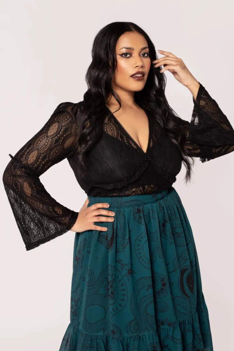 Hell Bunny Rhea Top Black