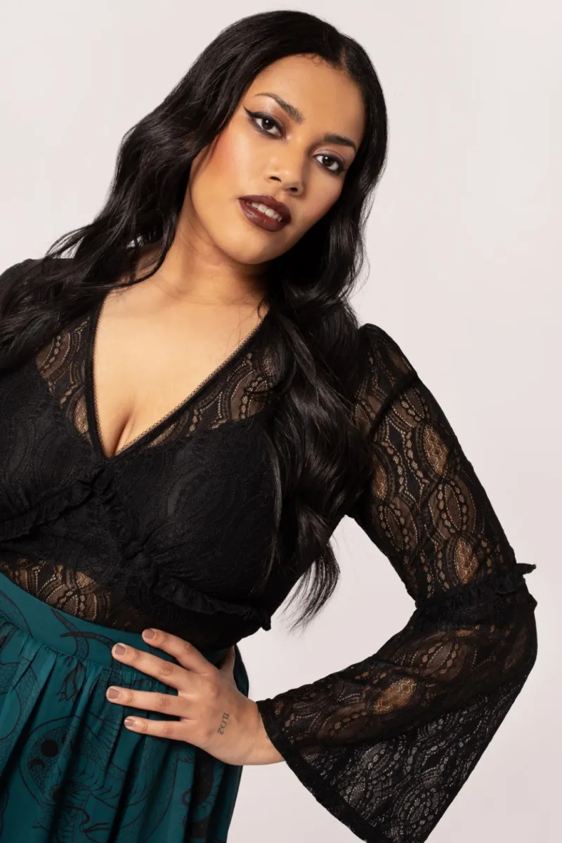 Hell Bunny Rhea Top Black