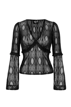 Hell Bunny Rhea Top Black