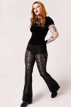 Hell Bunny Rhea Trousers Black Discount