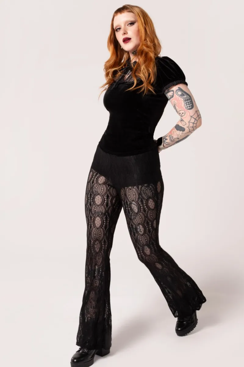 Hell Bunny Rhea Trousers Black Discount