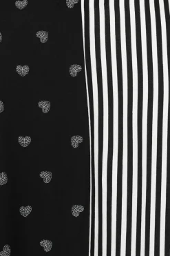 Hell Bunny Ribcage Oversized Shirt Black Outlet