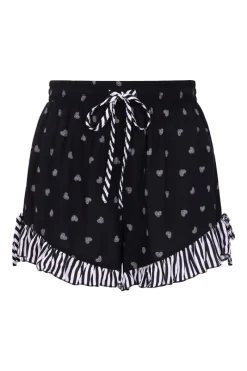 Hell Bunny Ribcage Shorts Black Hot