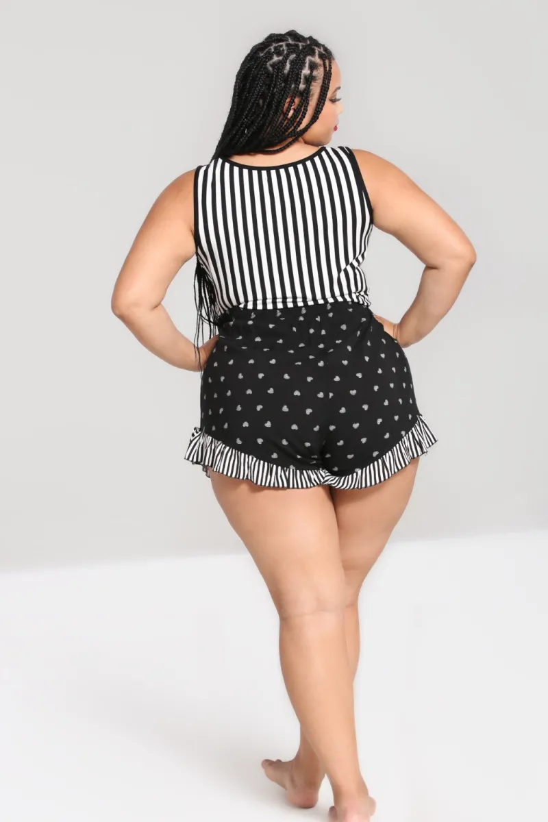 Hell Bunny Ribcage Shorts Black Hot