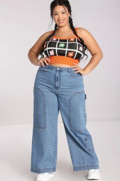 Hell Bunny Rider Jeans Blue Hot