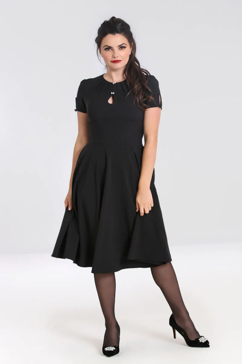 Hell Bunny Riley Dress Black Outlet
