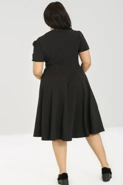 Hell Bunny Riley Dress Black Outlet