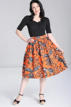 Hell Bunny Rio Skirt Orange Online