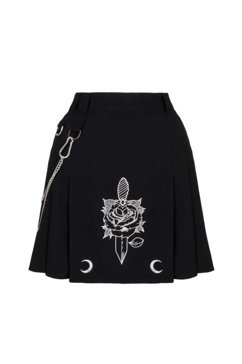 Hell Bunny Roesia Skirt Black New
