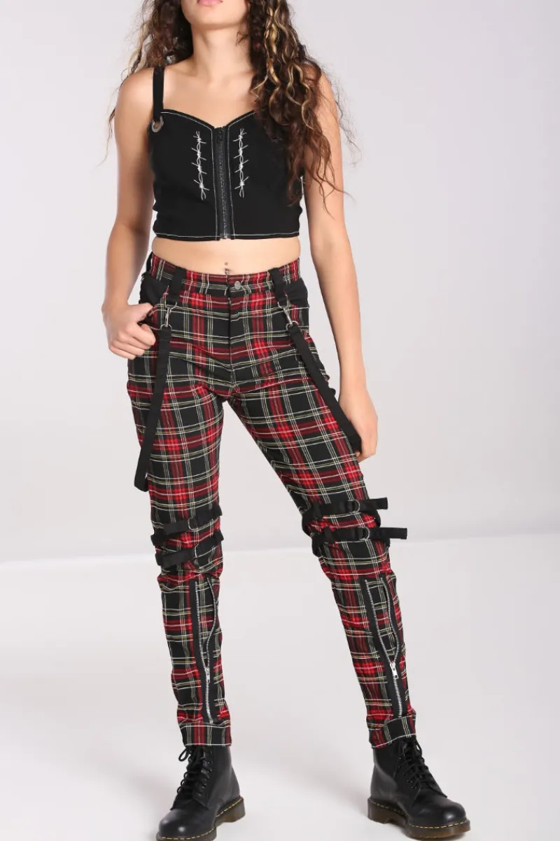 Hell Bunny Rudie Trousers Black Discount