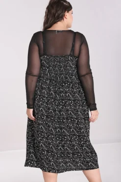 Hell Bunny Safety Pin Dress Black Clearance