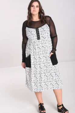 Hell Bunny Safety Pin Dress White Best