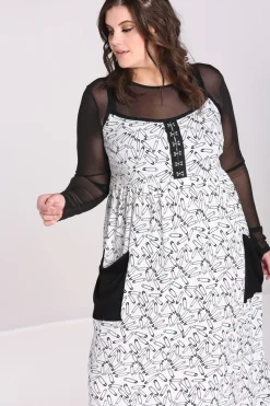 Hell Bunny Safety Pin Dress White Best