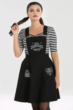 Hell Bunny Samara Pinafore Dress Black Best