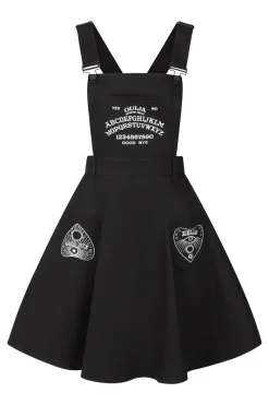 Hell Bunny Samara Pinafore Dress Black Best