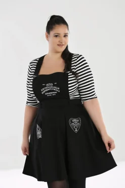 Hell Bunny Samara Pinafore Dress Black Best