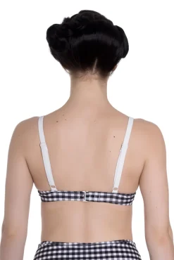 Hell Bunny Sammi Bikini Top Black Hot