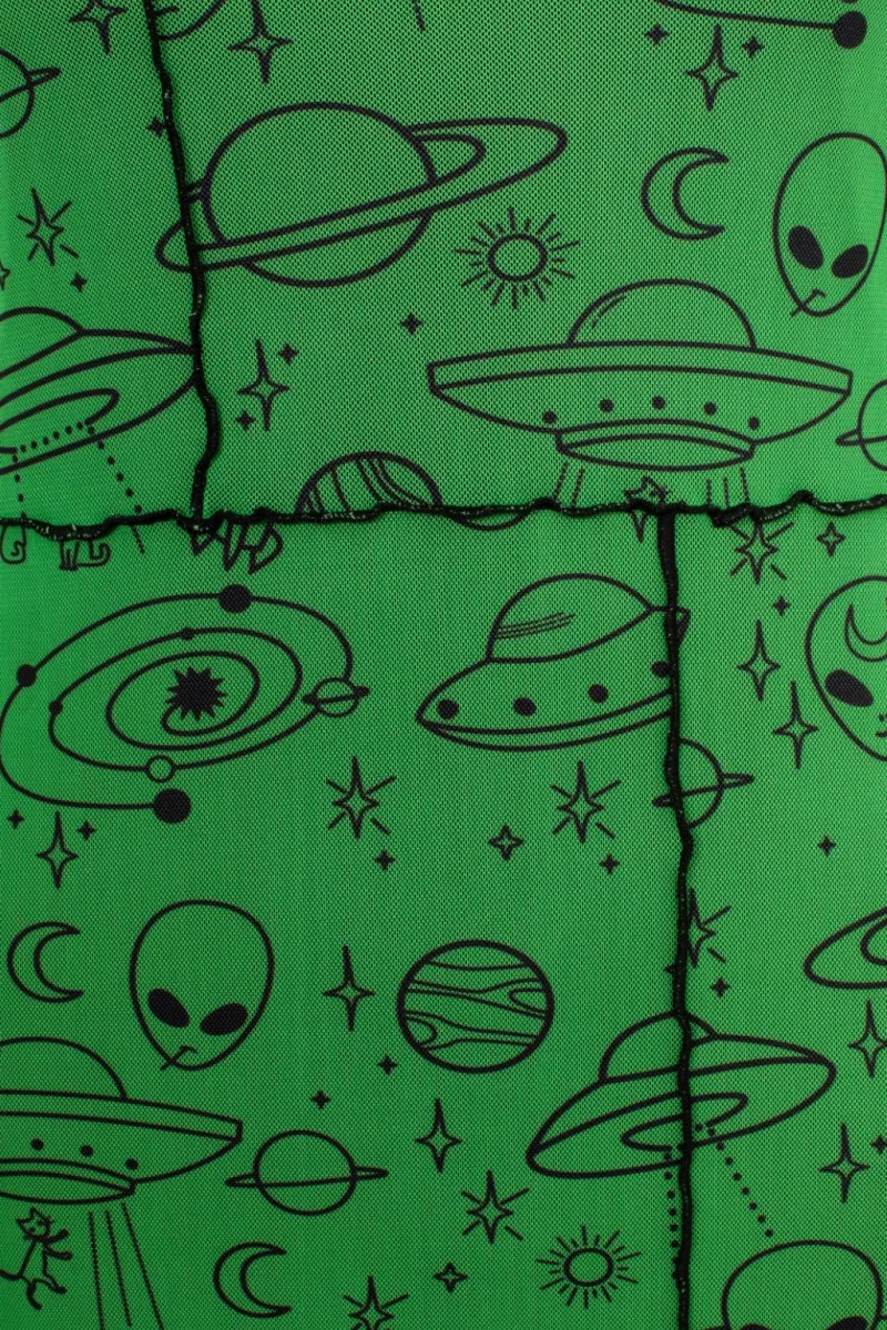 Hell Bunny Scully Dress Green Clearance