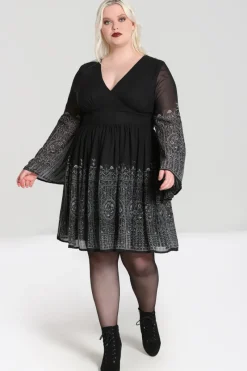 Hell Bunny Secret Gate Dress Black
