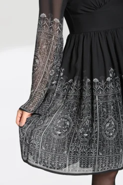 Hell Bunny Secret Gate Dress Black