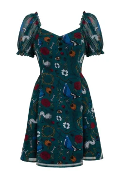 Hell Bunny Sianna Mini Dress Teal Best