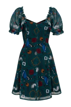 Hell Bunny Sianna Mini Dress Teal Best