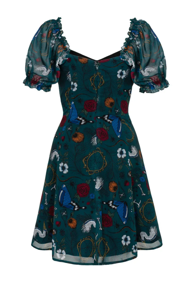 Hell Bunny Sianna Mini Dress Teal Best