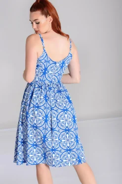 Hell Bunny Sicily Dress Blue Best