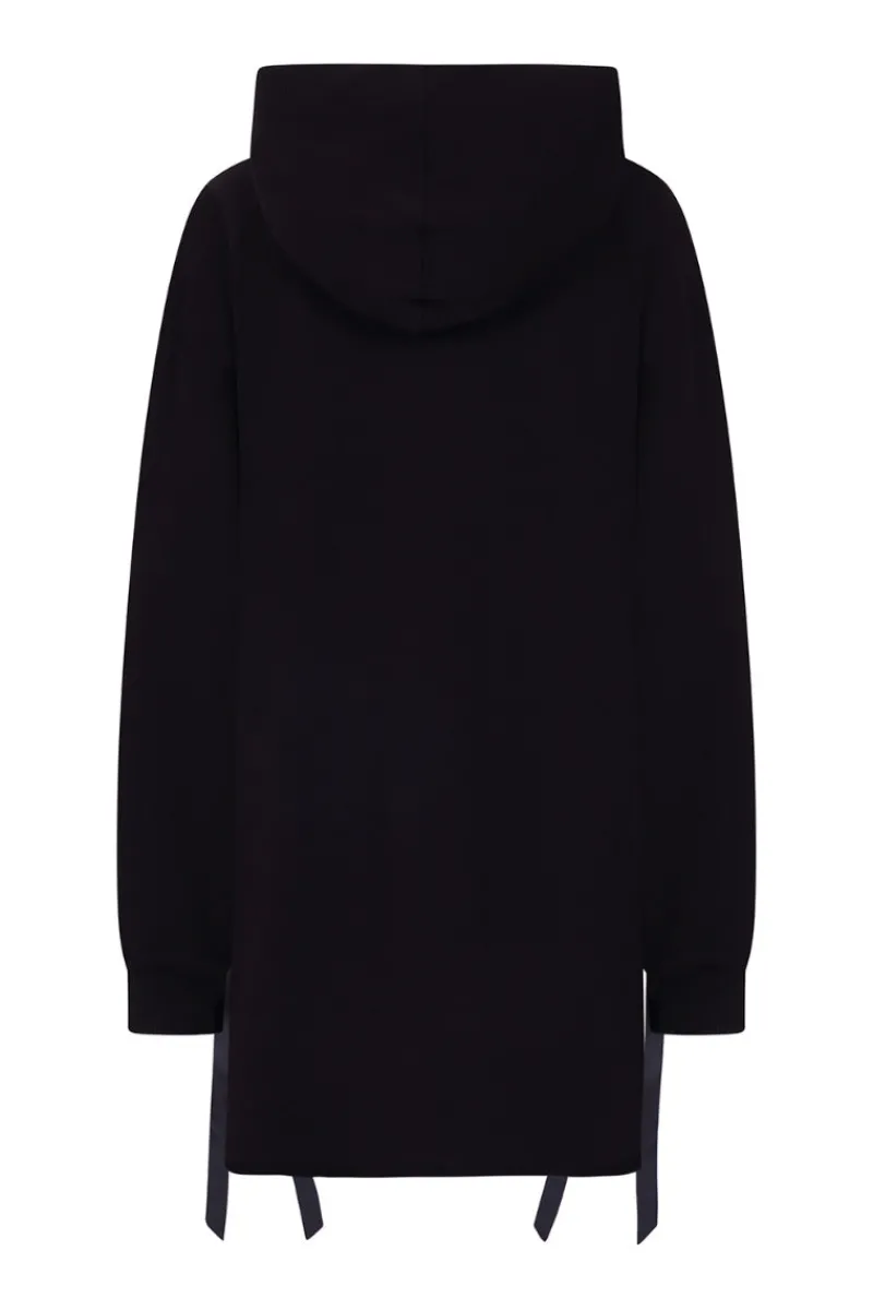 Hell Bunny Skeleton Hoodie Dress Black