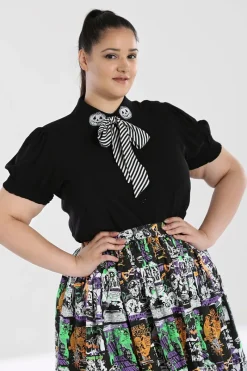 Hell Bunny Skelli Blouse Sale