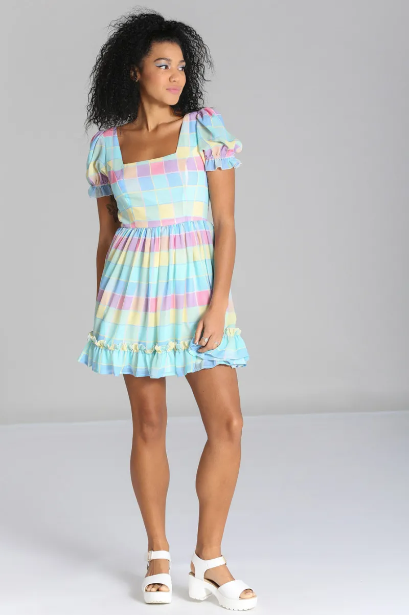 Hell Bunny Skye Mini Dress Multi New