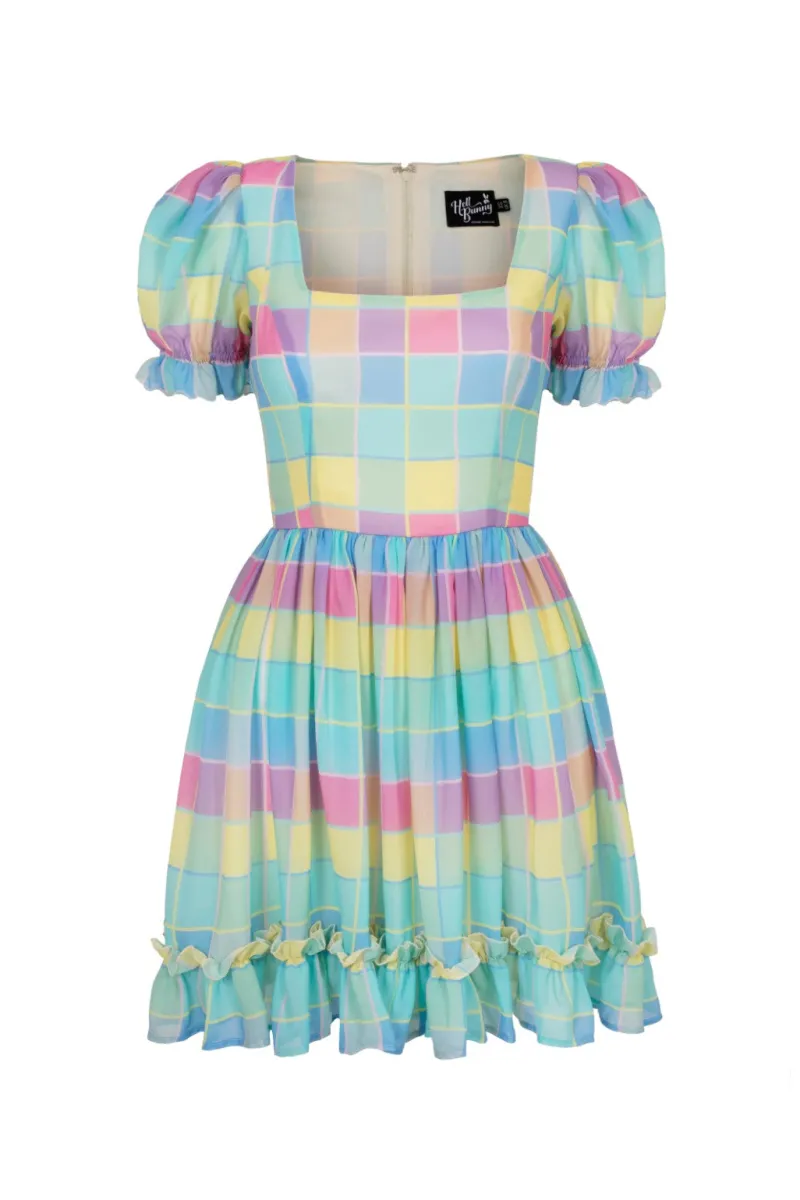 Hell Bunny Skye Mini Dress Multi New