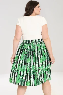 Hell Bunny Solana 50's Skirt Black Hot