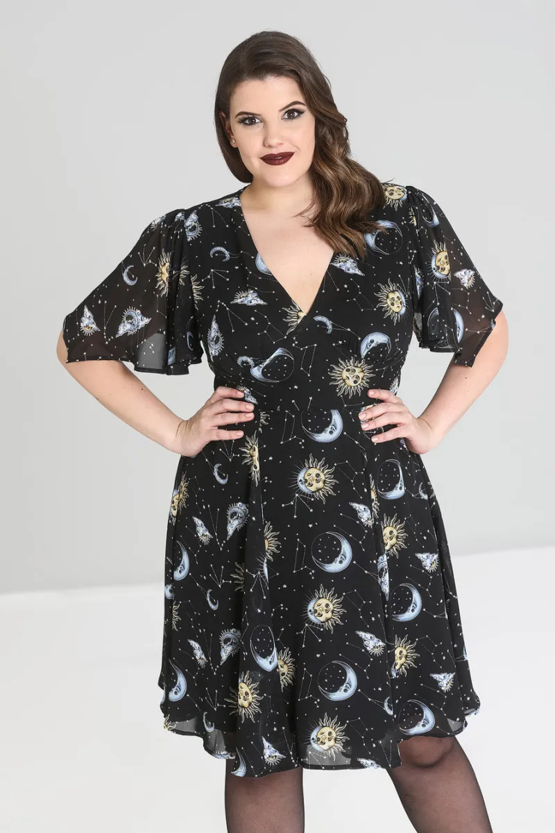 Hell Bunny Solaris Dress Black