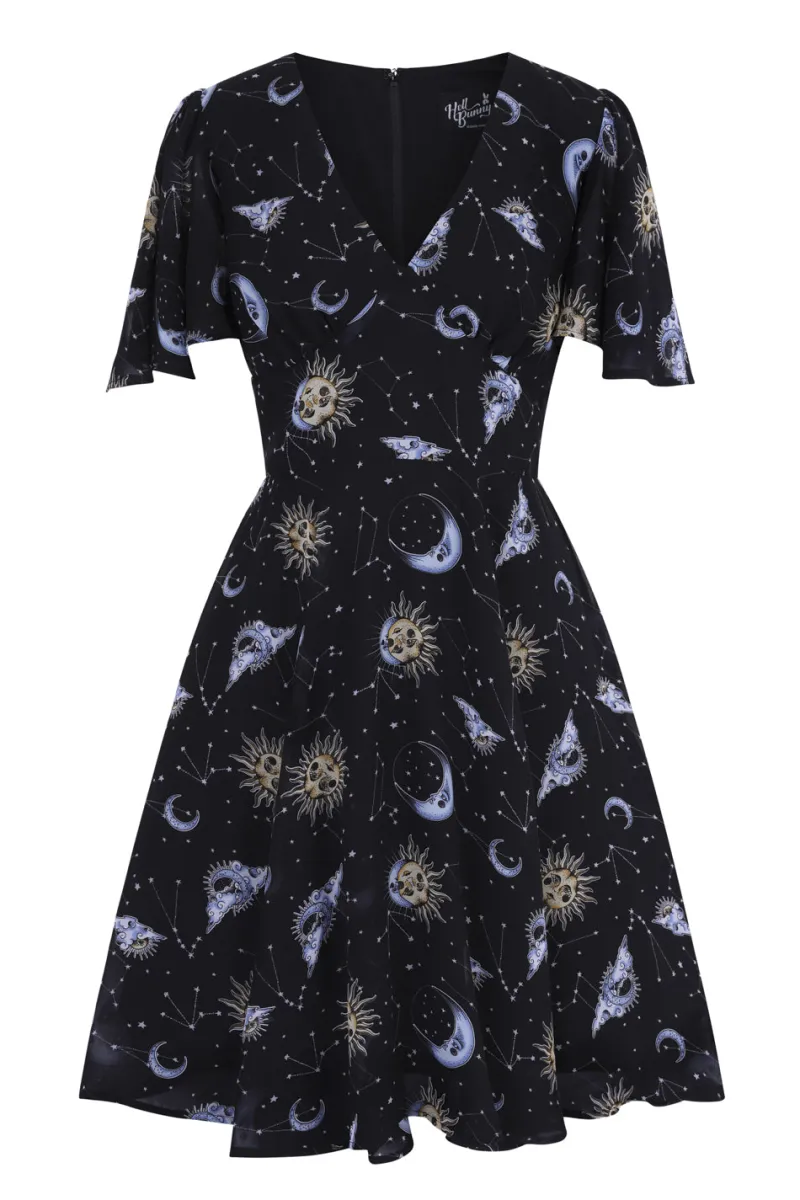 Hell Bunny Solaris Dress Black