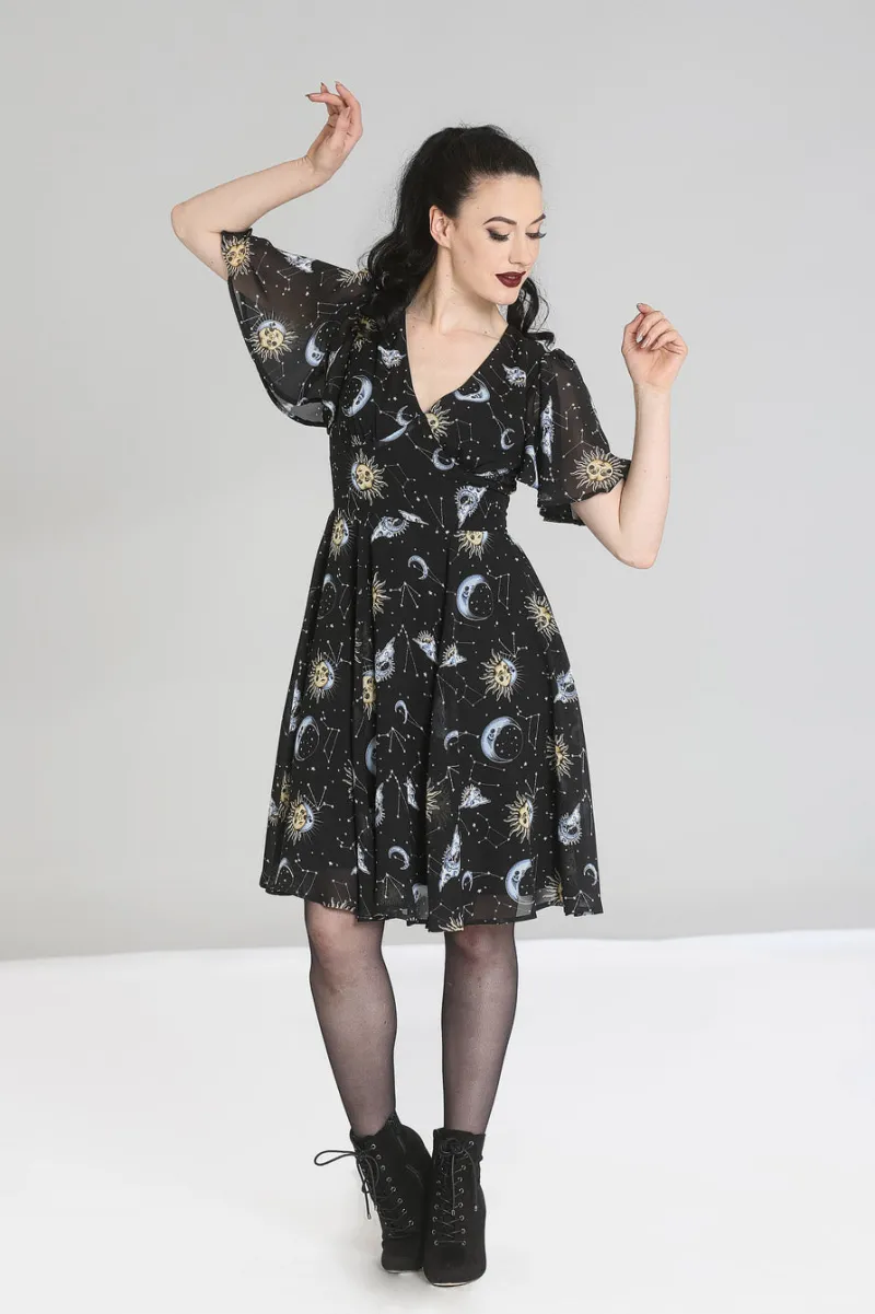 Hell Bunny Solaris Dress Black