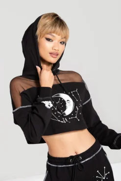 Hell Bunny Solaris Hoodie Black