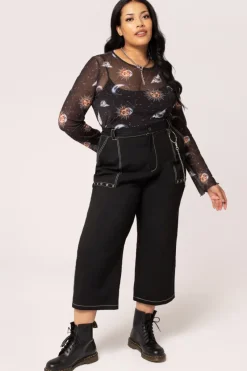 Hell Bunny Solaris Mesh Top Black Online