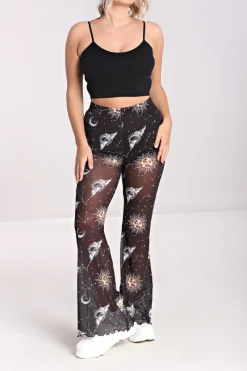 Hell Bunny Solaris Mesh Trousers Black