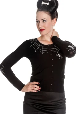 Hell Bunny Spider Cardigan Black Discount