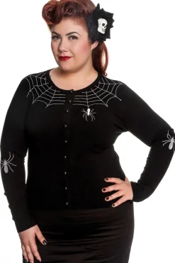 Hell Bunny Spider Cardigan Black Discount