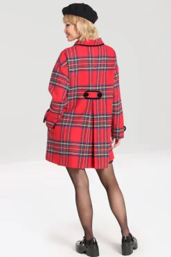 Hell Bunny Stanley Coat Red Hot