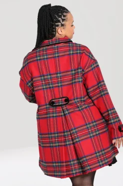 Hell Bunny Stanley Coat Red Hot