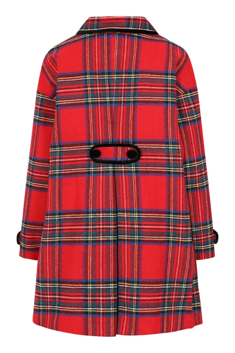 Hell Bunny Stanley Coat Red Hot