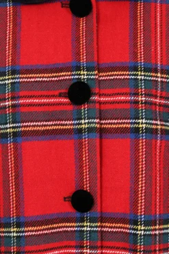 Hell Bunny Stanley Coat Red Hot