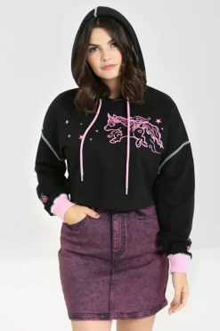 Hell Bunny Star Catcher Hoodie Black Hot