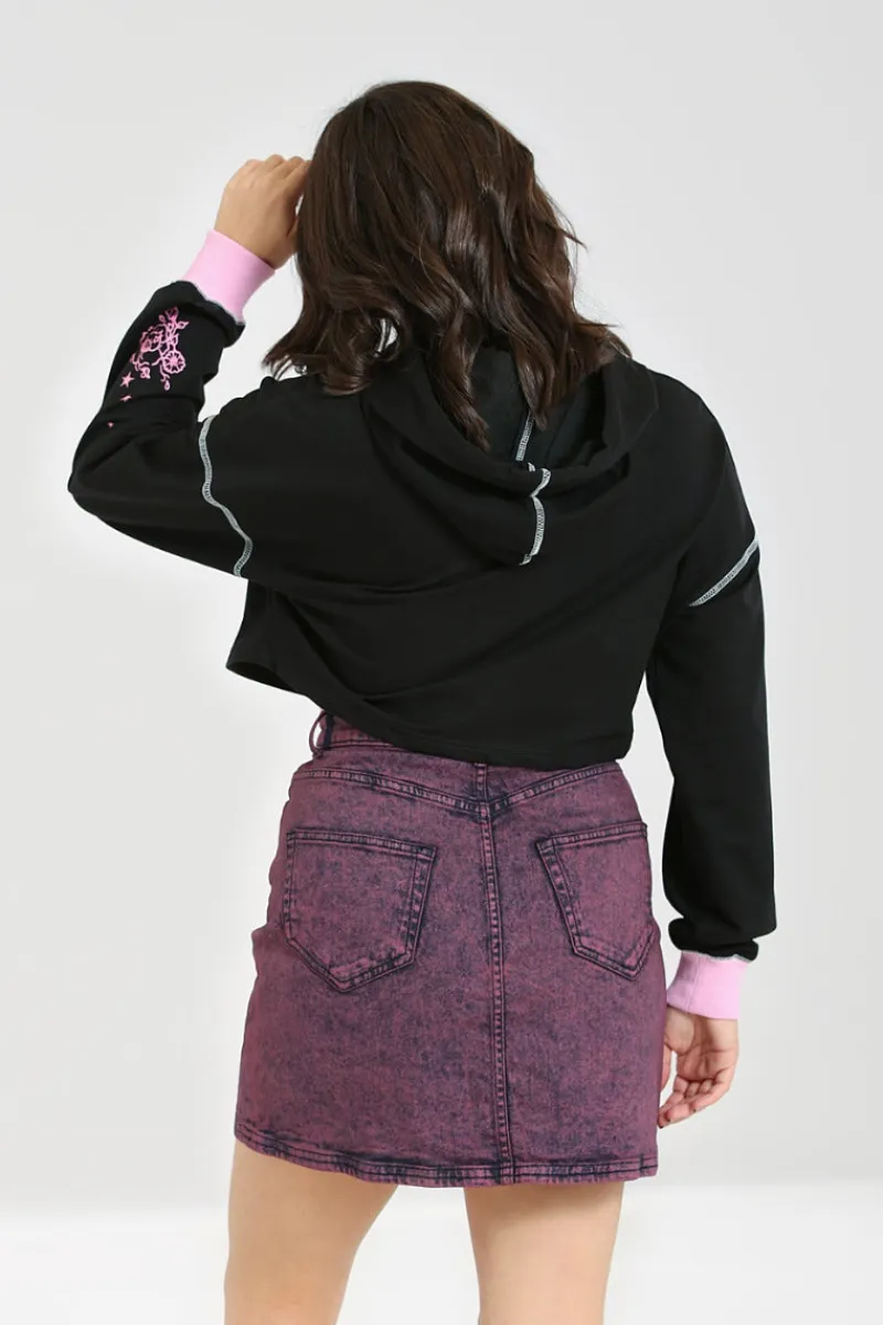 Hell Bunny Star Catcher Hoodie Black Hot